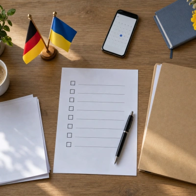 Folder and checklist of documents for a Section 24 application in Germany